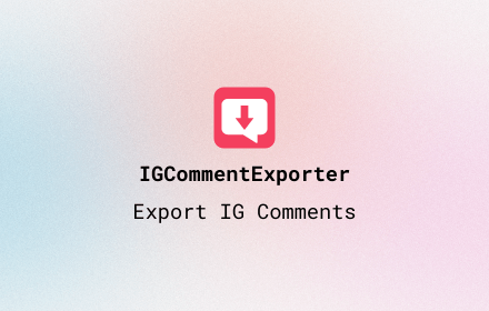 IG Comment Exporter