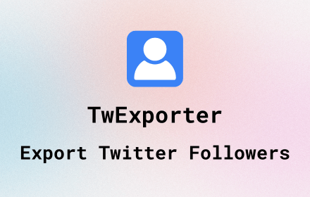 Twitter Follower Exporter