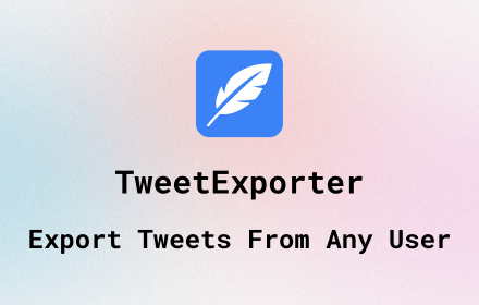Twitter Tweets Exporter